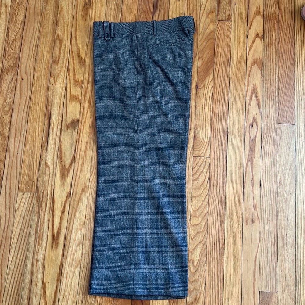 Wool trousers.